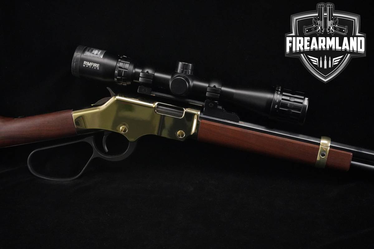 Henry Golden Boy 17 HMR 20" Blued & Brass-Tone H004 V +BUSHNELL OPTIC