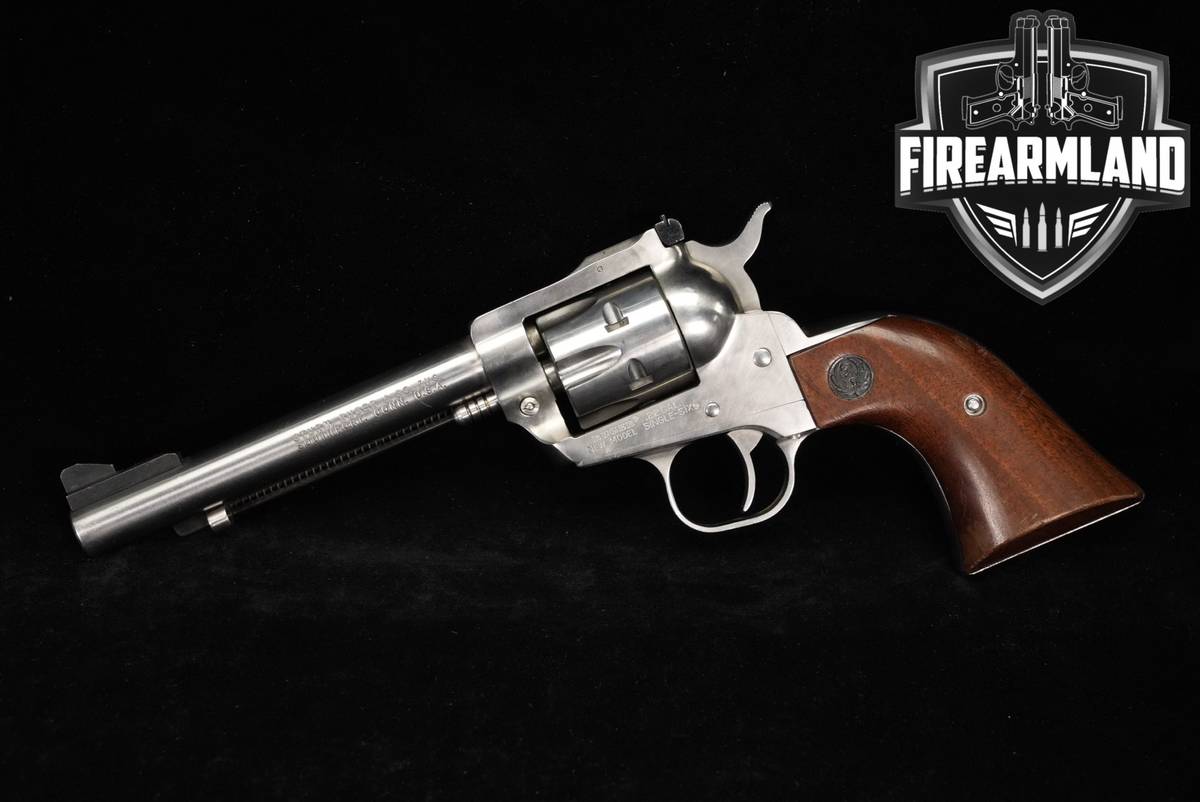 1976-77 Ruger New Model Single-Six 22 WMR 5.5 Stainless