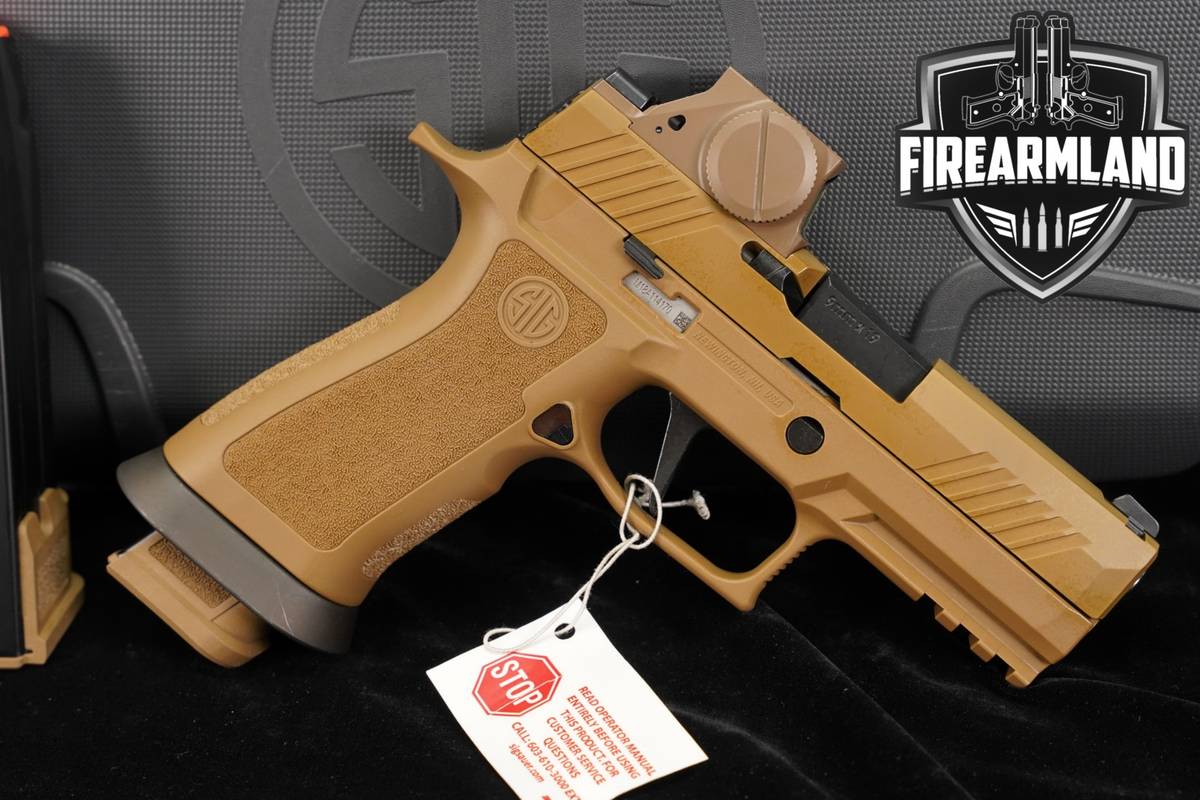 Sig Sauer P320-M18X RX OR 9mm Coyote P 320 M 18 +3 MAGS, ROMEO-M17 OPTICS