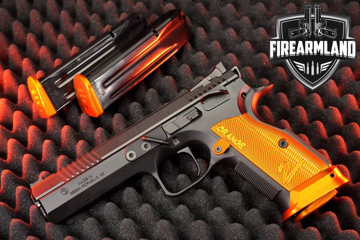 CZ TS 2 Orange 9mm 5.2" Blued TS2 +3 MAGS & ORIG CASE
