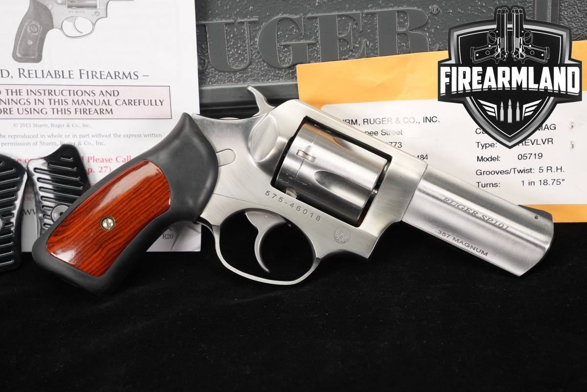 Ruger SP101 357 Magnum 3" Satin Stainless SP 101 +ORIG CASE