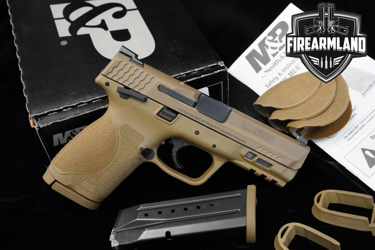 Smith & Wesson (S&W) M&P9 M2.0 Compact TS 9mm 4" FDE S&W-M&P9 M&P-9 +2 MAGS