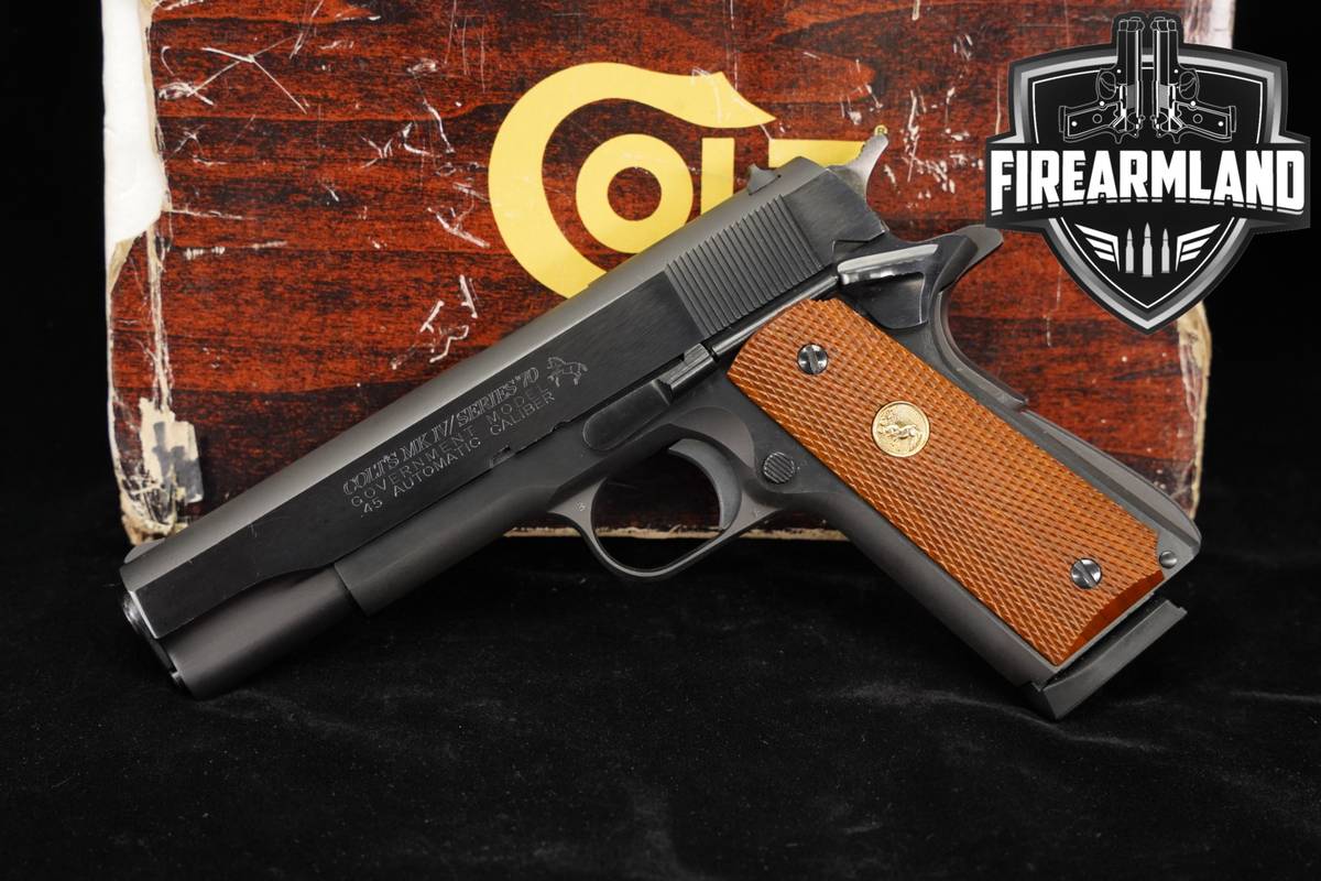 1981 Colt Government Model MK IV Series 70 45 ACP 1911 5" Blued +ORIG BOX