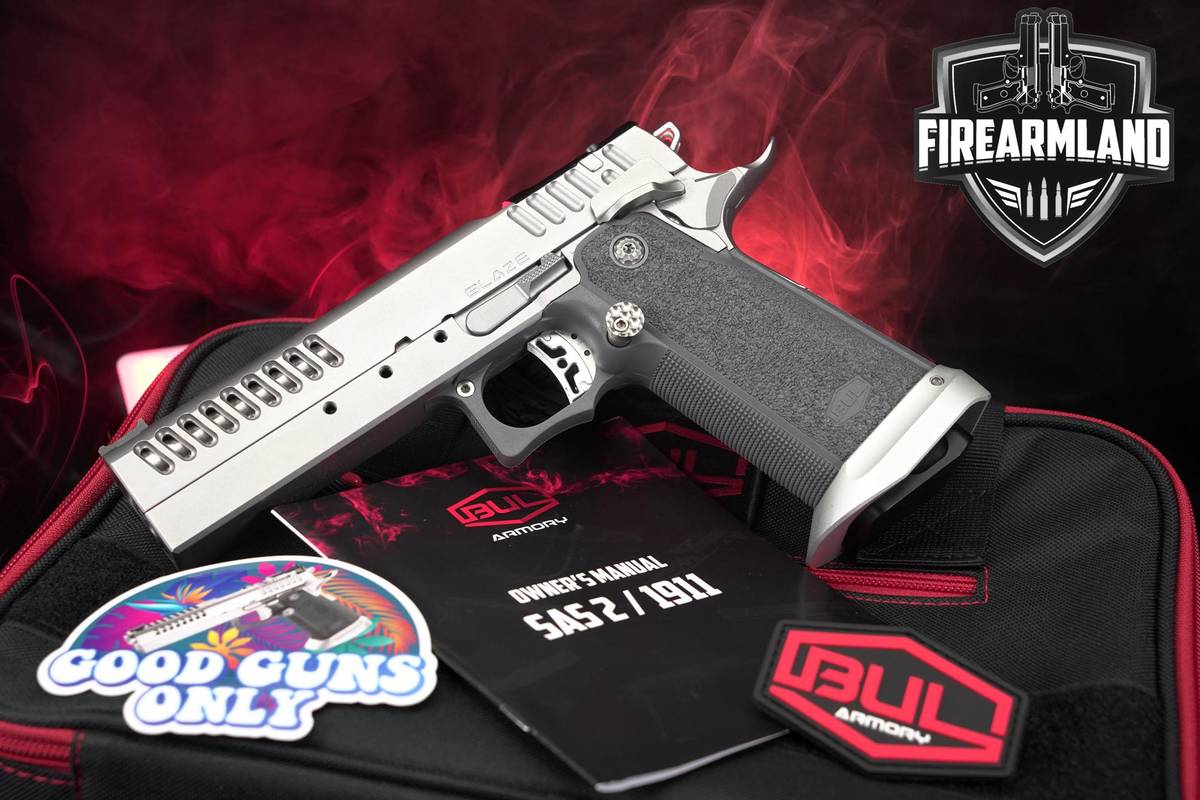 Bul Armory SAS II Blaze 9mm 1911 5" Stainless 2011 +4 MAGS, ORIG BOX & CASE
