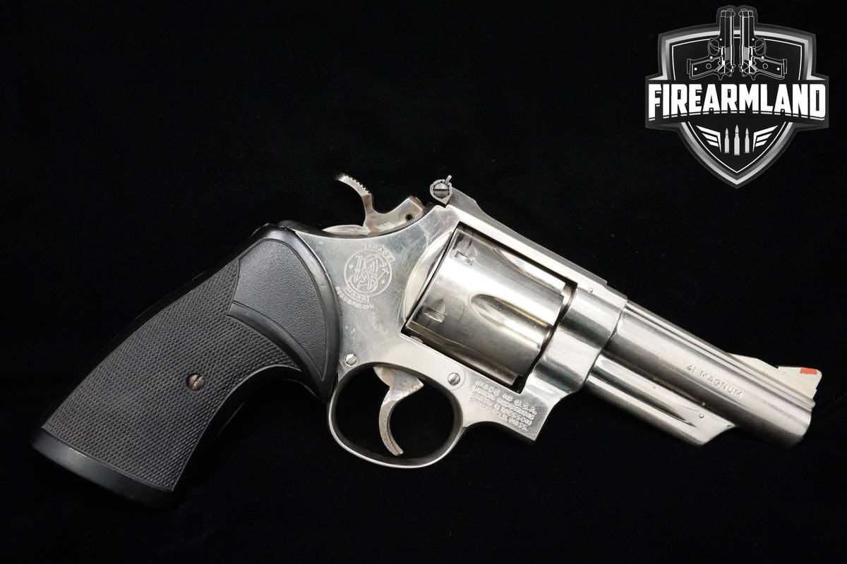 1981 Smith & Wesson (S&W) Model 57 Target 41 Rem Magnum 4" S&W 57 DA/SA