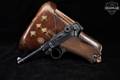 1916 DWM Pistole 08 (P.08) 1916-dated; Imperial German military; Numbers matching; Matching wood-base magazine 9mm Luger Unknown in Very Good Condition Image 2