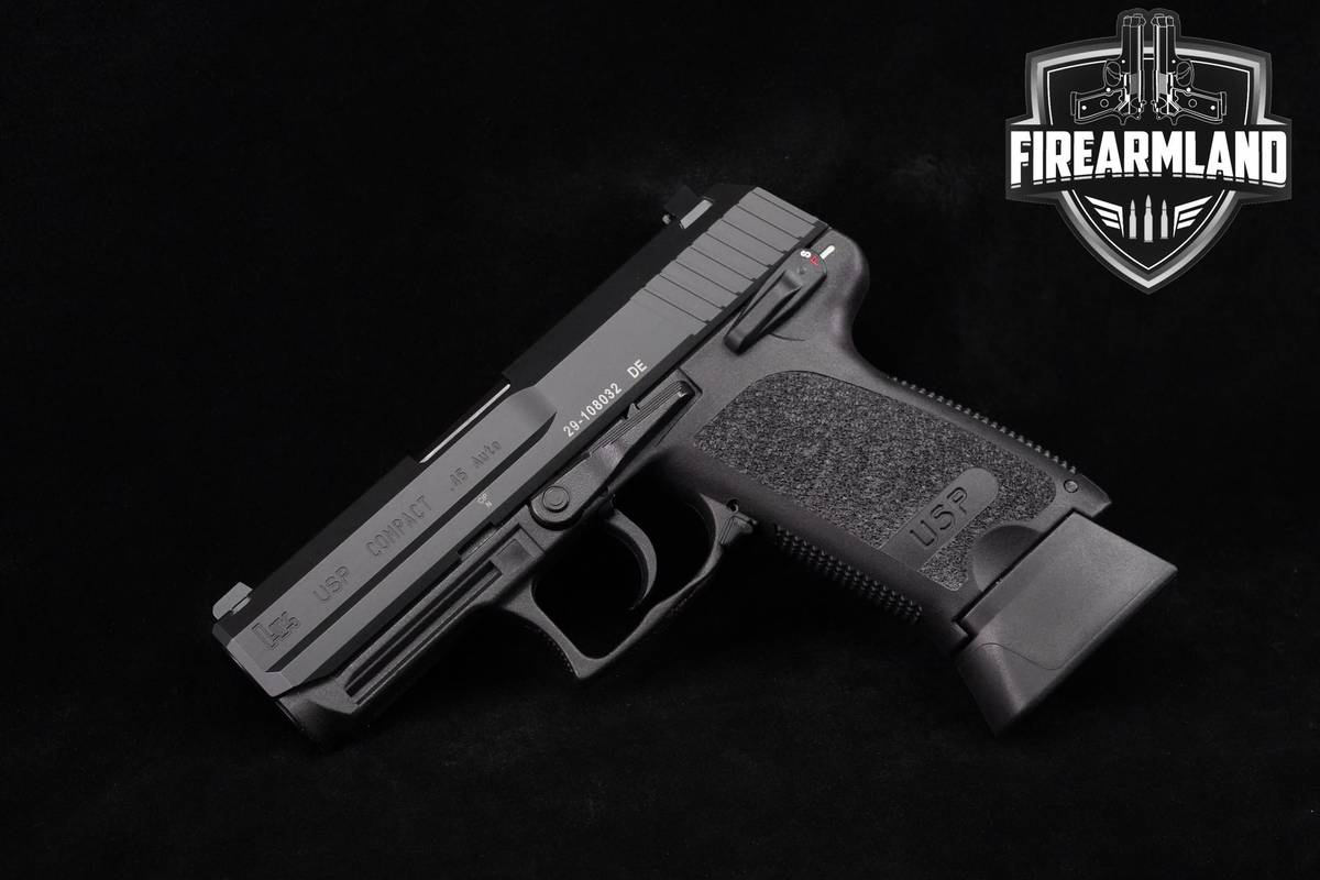Heckler & Koch USP Compact V1 45-ACP 3.78" USP45 +3 MAGS & ORIG CASE