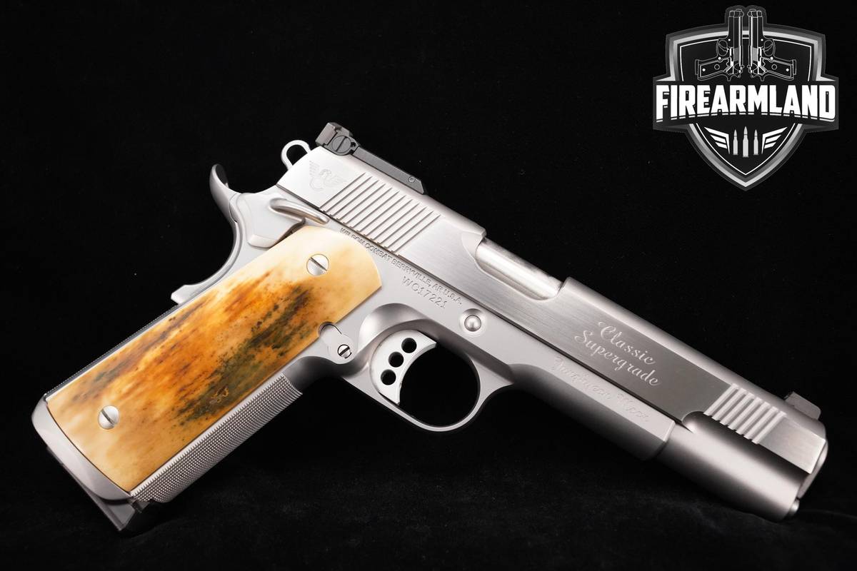 Wilson Combat Classic Supergrade 45 ACP 1911 5" MAMMOTH IVORY +3 MAGS, CASE