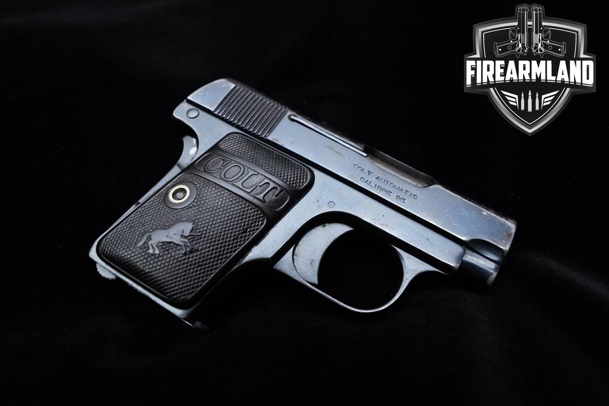 1916 Colt M1908 2" Carbona Blue M1908 Colt Vest Pocket Model N +HOLSTER