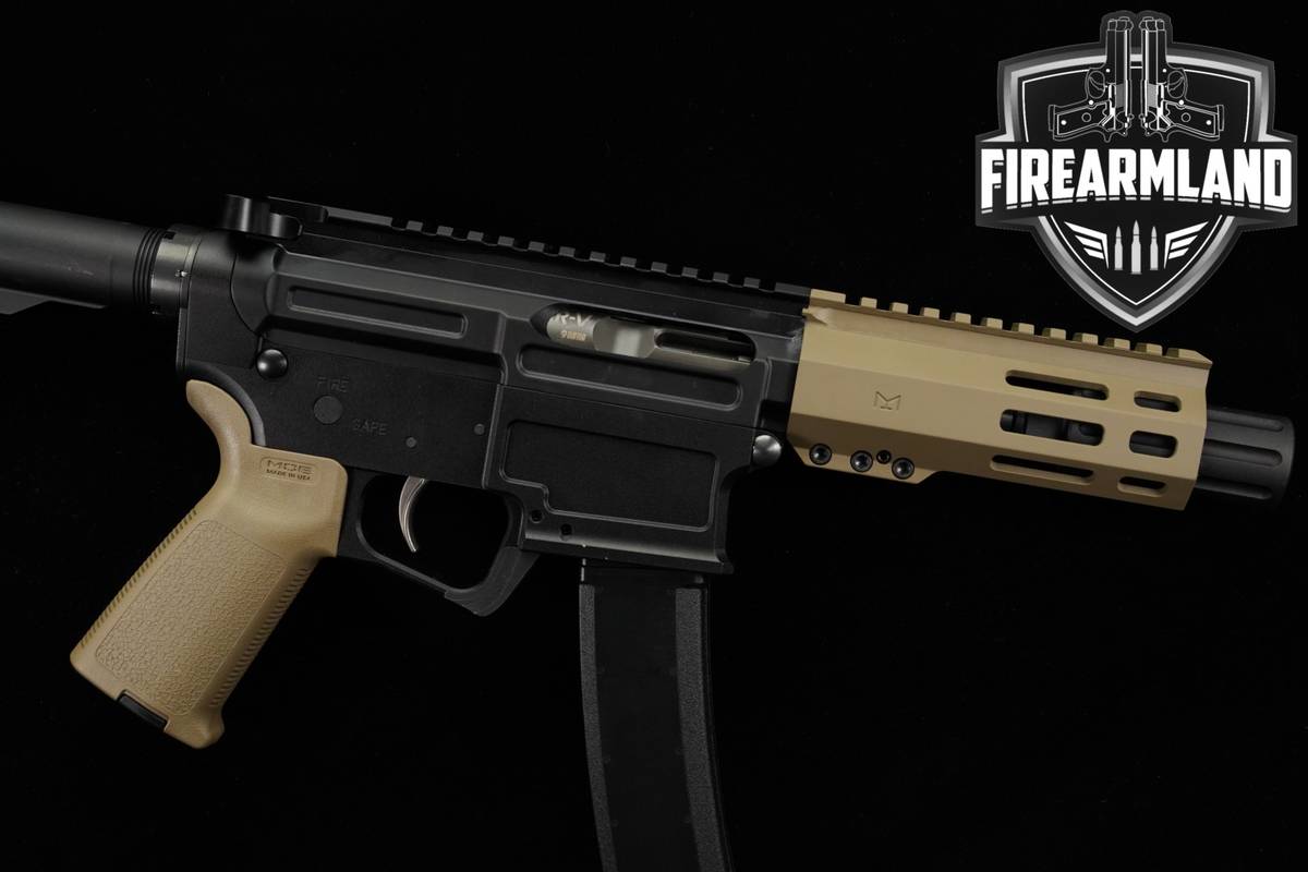 Palmetto State Armory PSA AR-V Lightweight HEX M-LOK MOE EPT 9-mm AR9 FDE