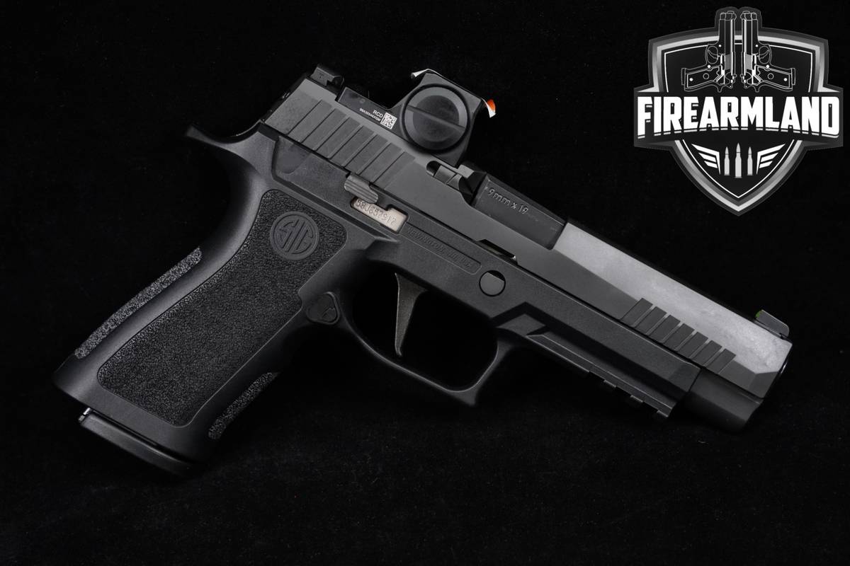 LIKE-NEW Sig Sauer P320 XSeries FULL 9mm 4.7" +3 MAGS, ORIG CASE & ROMEO-X