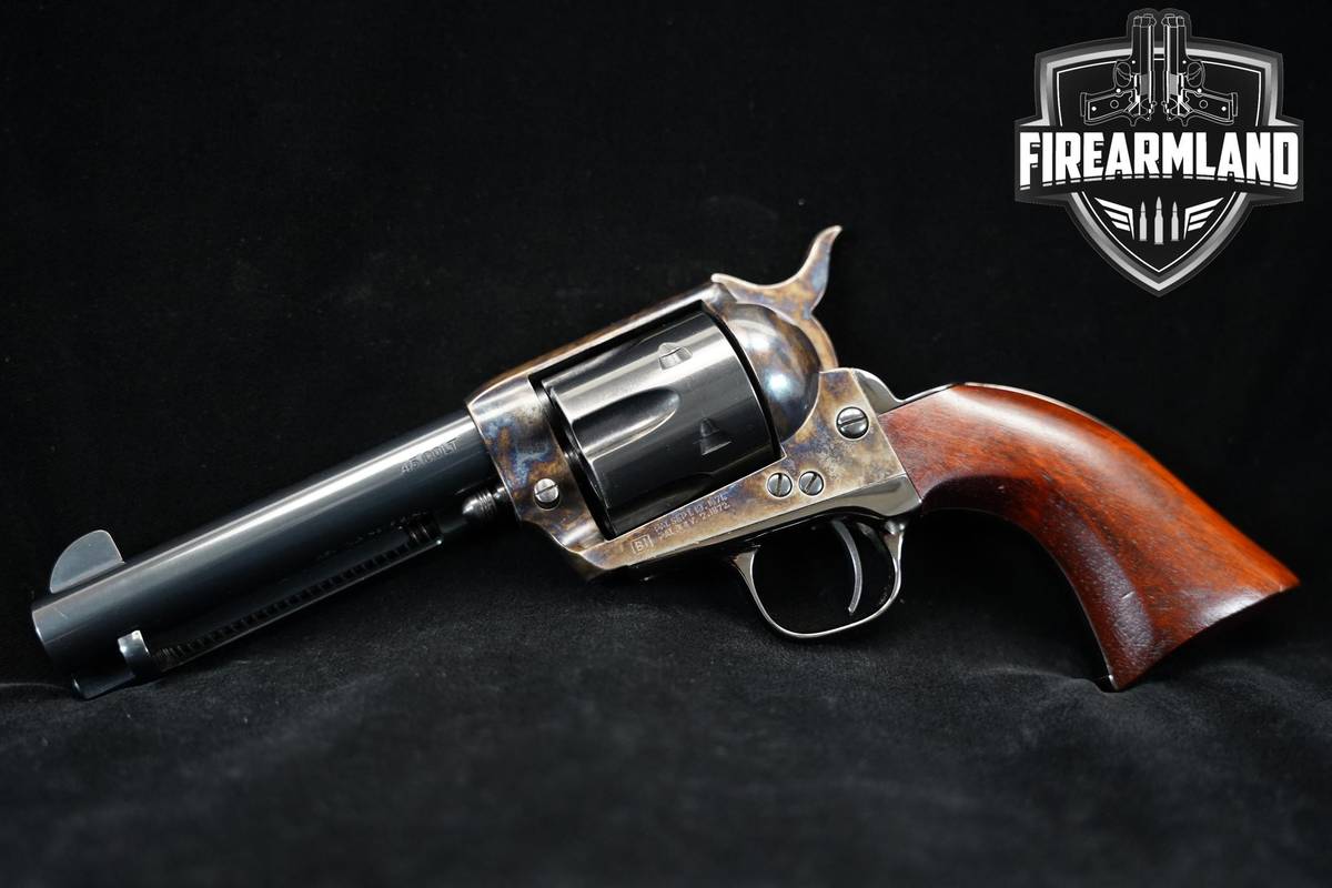 1997 EMF New Dakota 45 Colt 4.75" Case Color Hardened Revolver