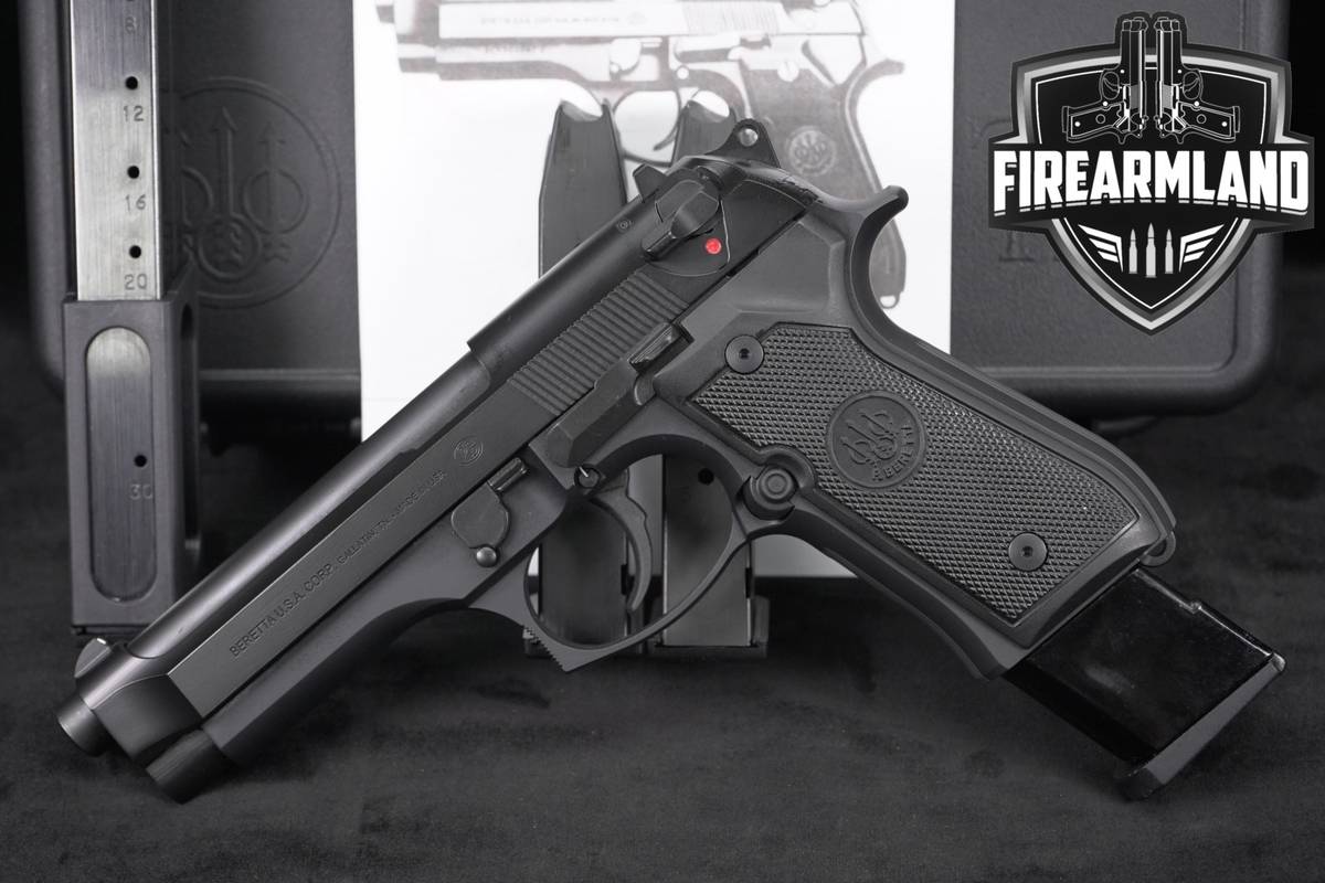 Beretta M9 9mm 4.9" +4 MAGS & ORIG CASE