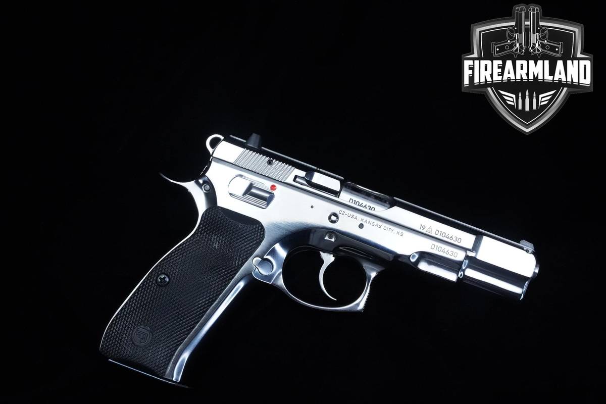 RARE CZ 75 B Stainless 9mm 4.6" High Polish Stainless CZ-75 B ORIG CASE