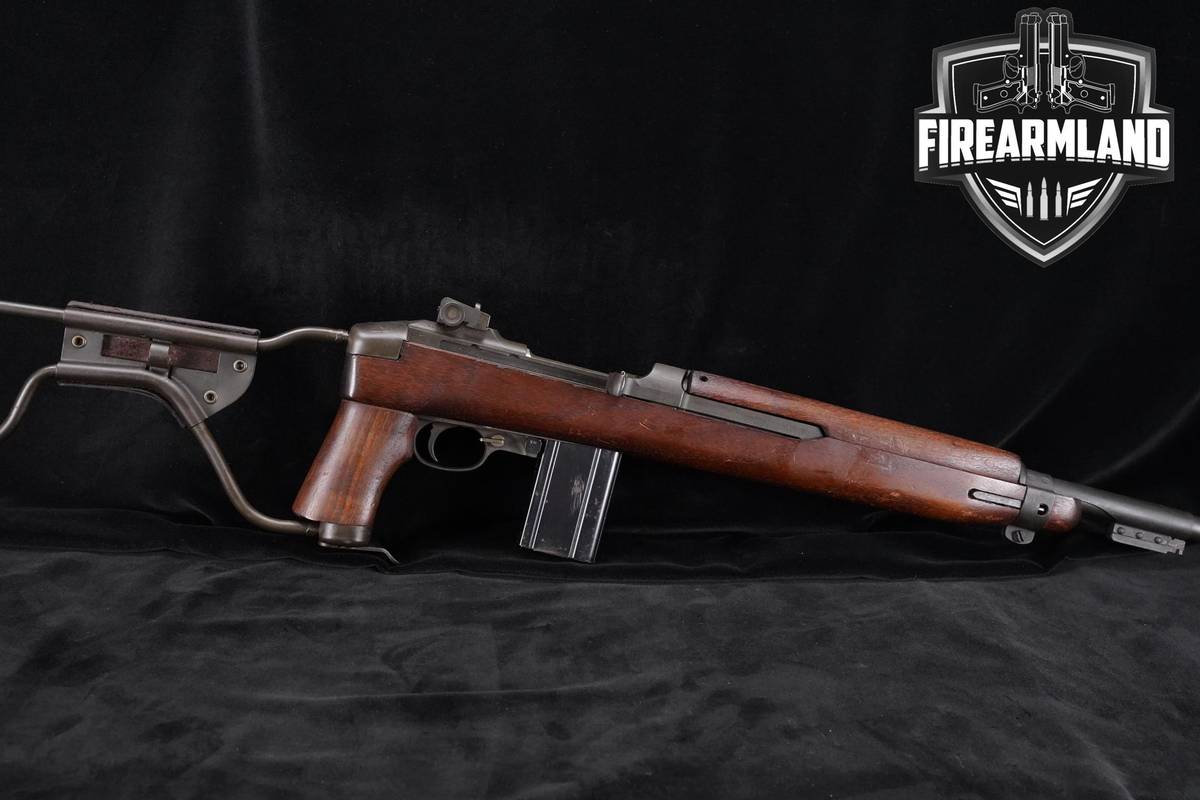 WW2 1944 Inland M1-Carbine M1A1 Paratrooper Augusta Arsenal Refurb 30-Cal