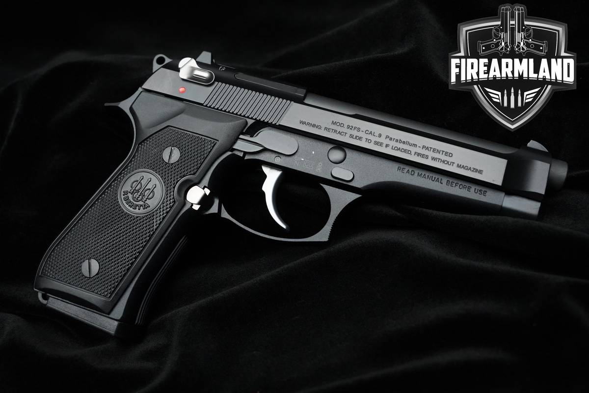 Beretta 92FS 9mm 4.9" Black Bruniton 92FS Beretta 92-FS +3 MAGS & ORIG CASE