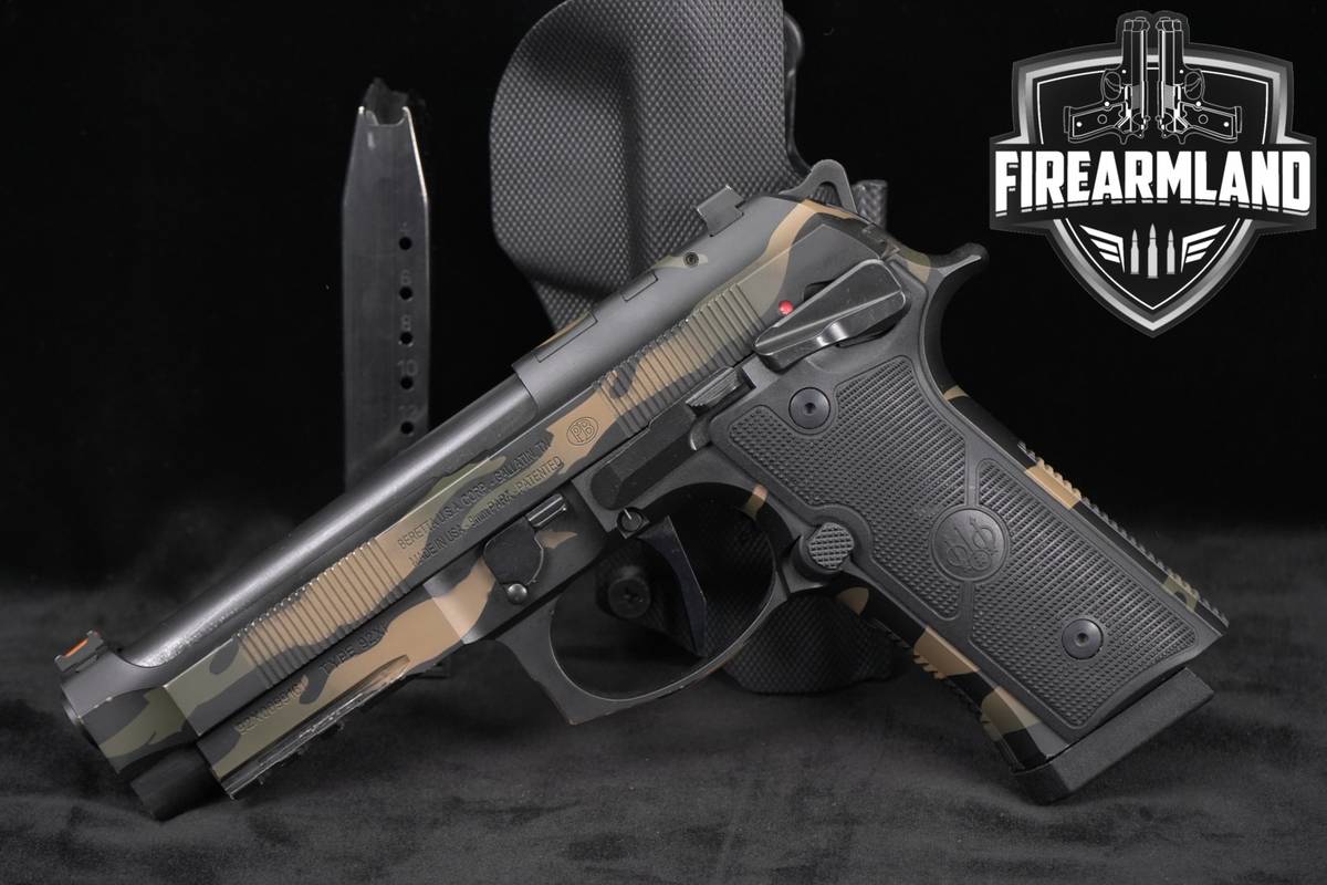 Beretta 92XI SAO Full Size 9mm Camo Xtreme-S Trigger +RAIL +2 MAGS &HOLSTER