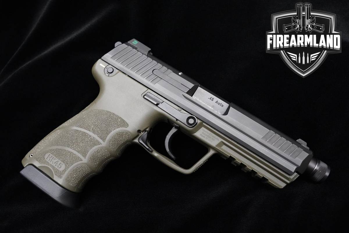 ORIG CASE Heckler & Koch HK45 Tactical OD Green 45 ACP DA/SA H&K 45-ACP HK