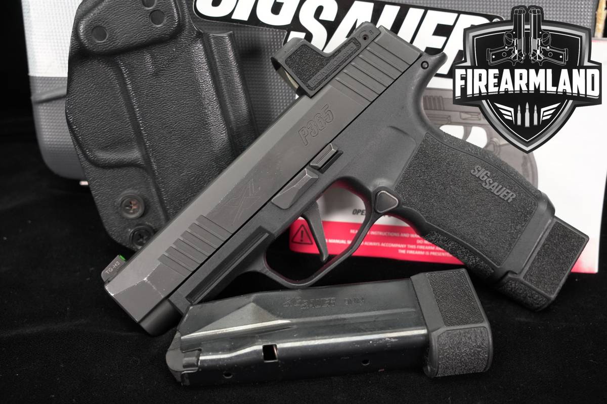 Sig Sauer P365XL RXZ ROMEOZero 9mm 3.7 P365 P-365 +OG CASE, OPTIC & HOLSTER