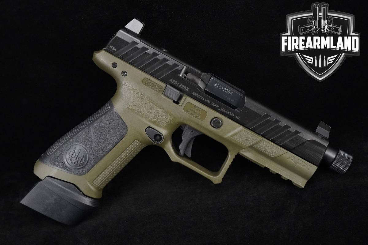 Beretta APX-A1 9mm 4.75" Black/OD Green Beretta-APX-A1 +3 MAGS & ORIG CASE