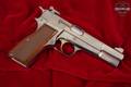 1980 FN Herstal (FNH) Hi-Power 9mm Luger Bright Nickel in Very Good Condition Image 3