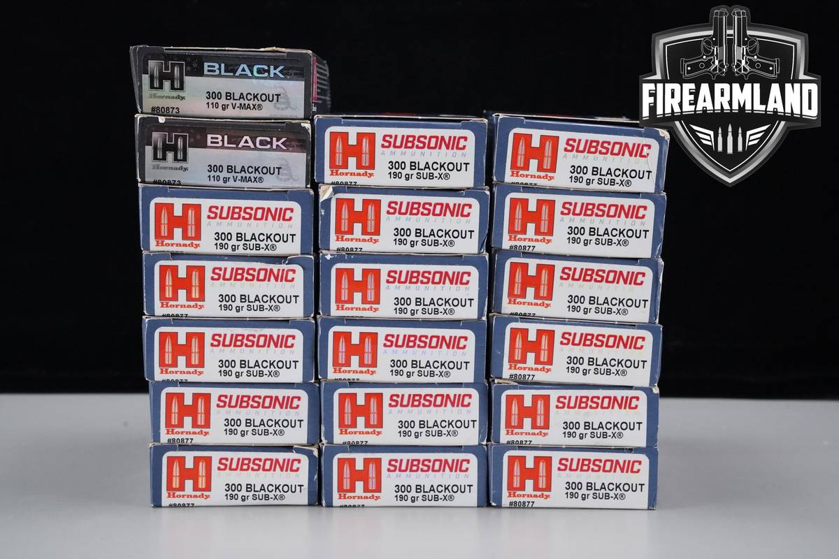 380 RDS! 300 Blackout Ammo BLK AAC