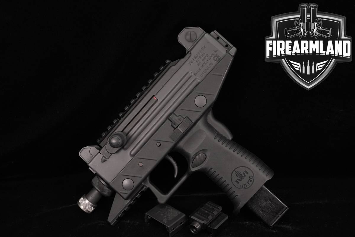 Israel Weapon Industries UZI Pro Pistol 9mm 4.5" MICRO, THREADED