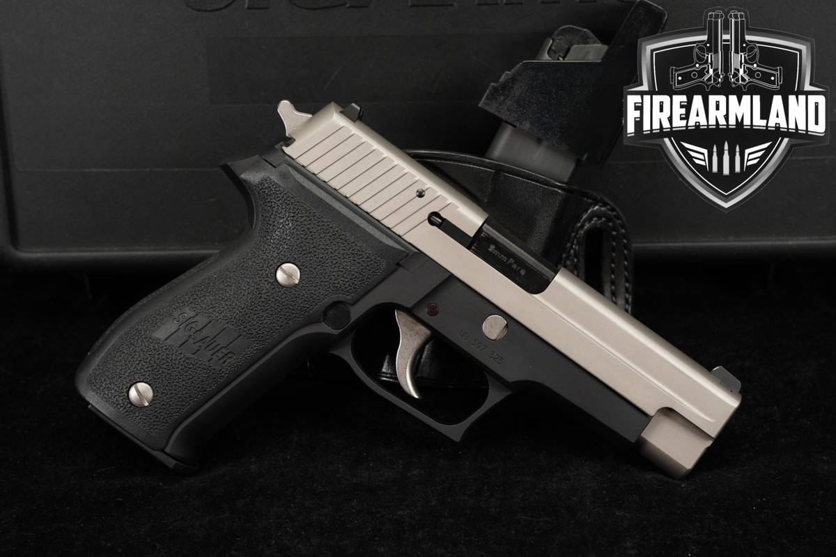 Sig Sauer P226 Two-Tone 9mm 4.4" Stainless P 226 +2 MAGS & ORIG CASE
