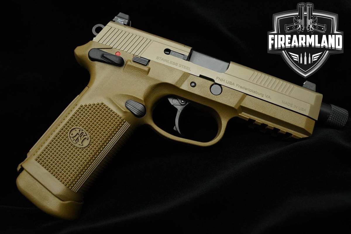 FN Herstal (FNH) FNP-45 Tactical FDE 45 ACP 4.5" FNP-45 +2 MAGS & ORIG CASE
