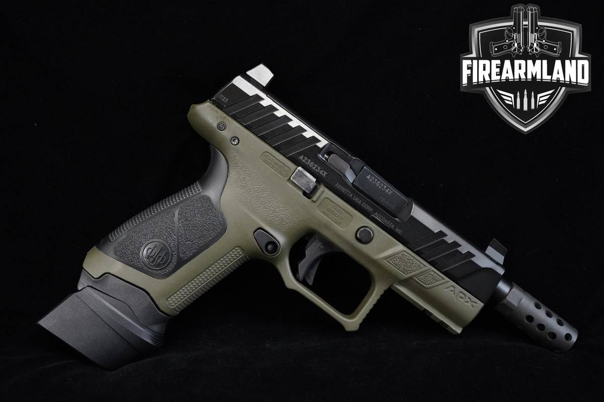 Beretta APX 9mm ODG Beretta-APX Tactical +3 MAGS 9x19 Suppressor Ready