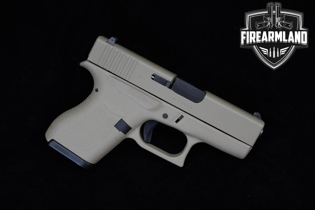Glock 43 FDE 9mm 3.4" FDE Glock G43 +2 MAGS & ORIG CASE
