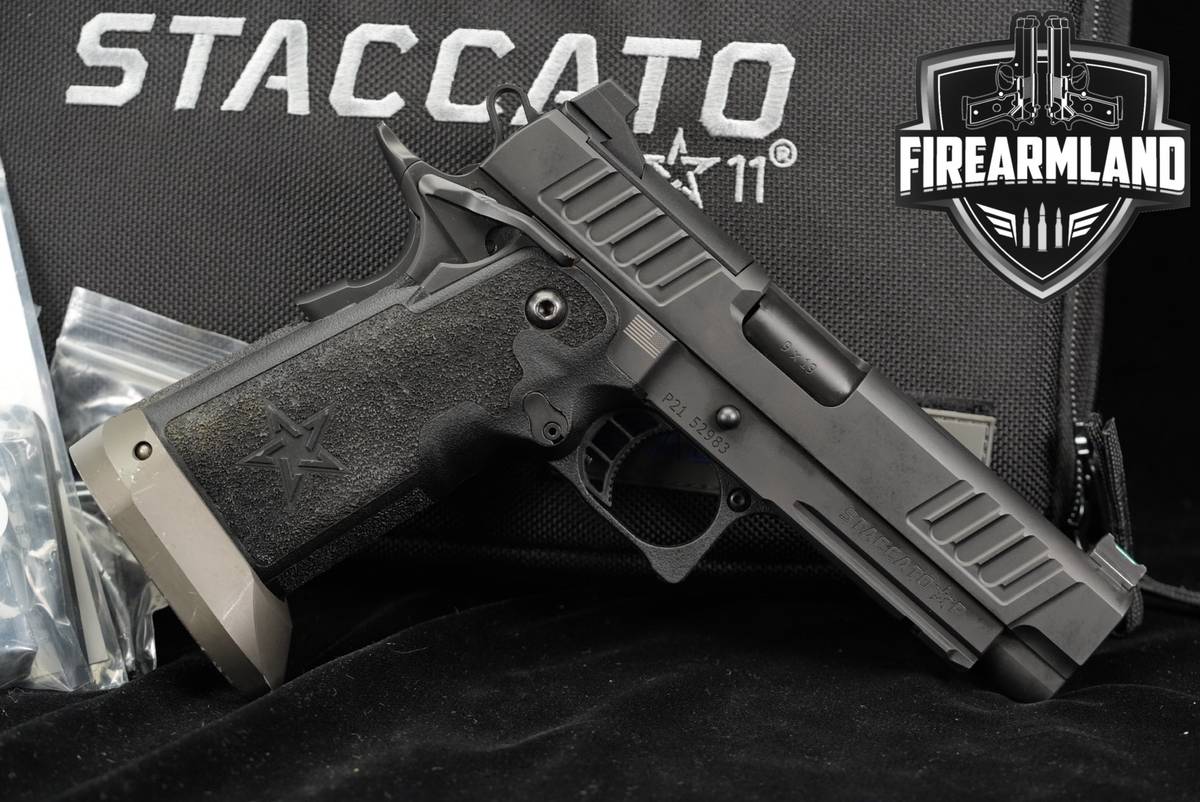 Staccato P 9mm Optics-Ready 4.4" Black DLC STI 1911 2011 +ORIG CASE