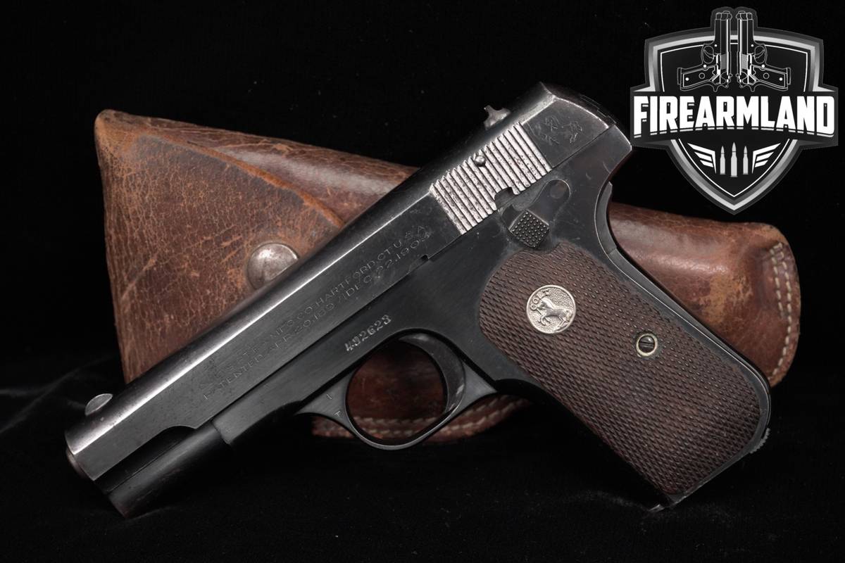 1929 Colt Model 1903 Pocket Hammerless Type IV 32 ACP 3.75" M1903 +HOLSTER