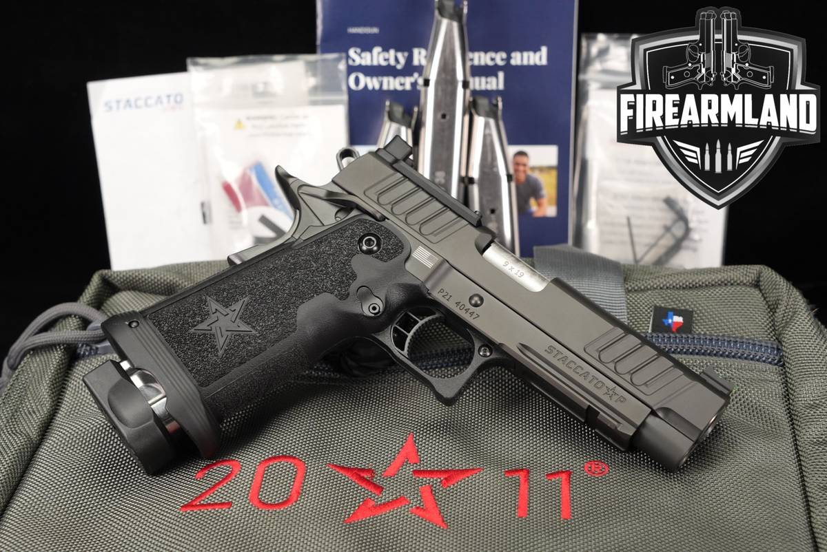 Staccato P 9mm Optics-Ready 4.4" STI 1911 2011 +4 MAGS & ORIG CASE