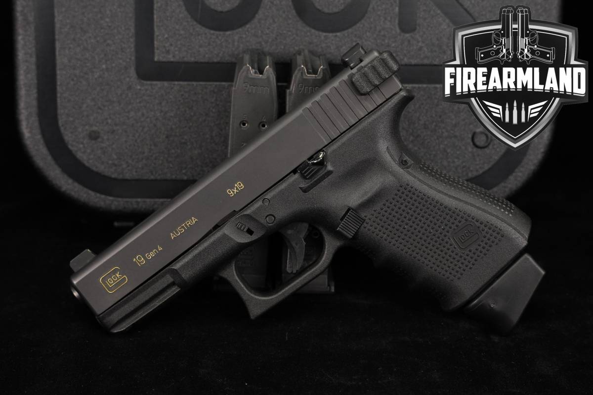 Glock 19 Gen4 G19 Gen 4 9mm 4.02" +3 MAGS, ORIG CASE