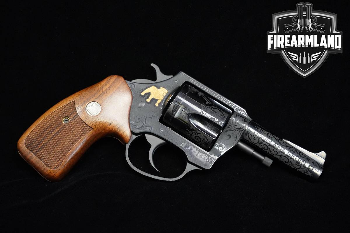 ENGRAVED Charter Arms Bulldog 50th Anniversary 44 Special 3" Blued Bulldog
