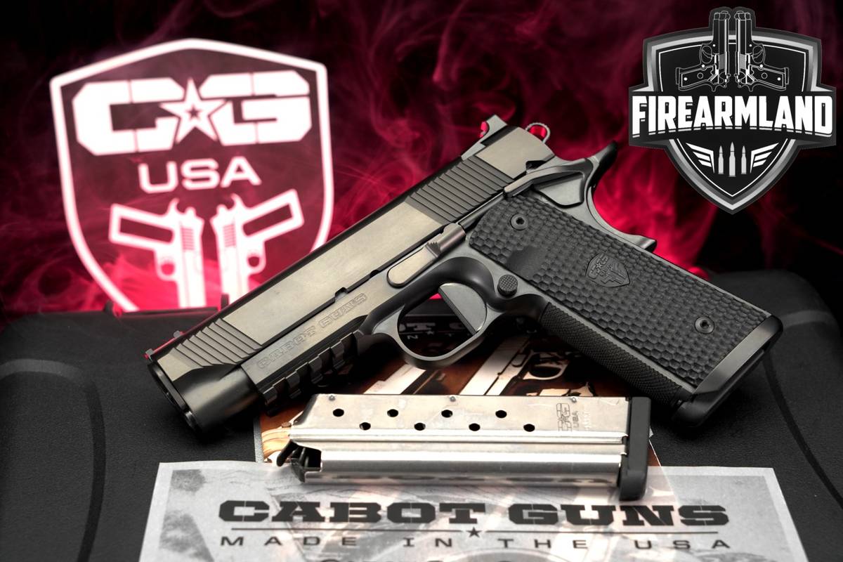 DESIRED Cabot Guns Nero Commander 9mm 1911 4.25" +2 MAGS, ORIG CASE