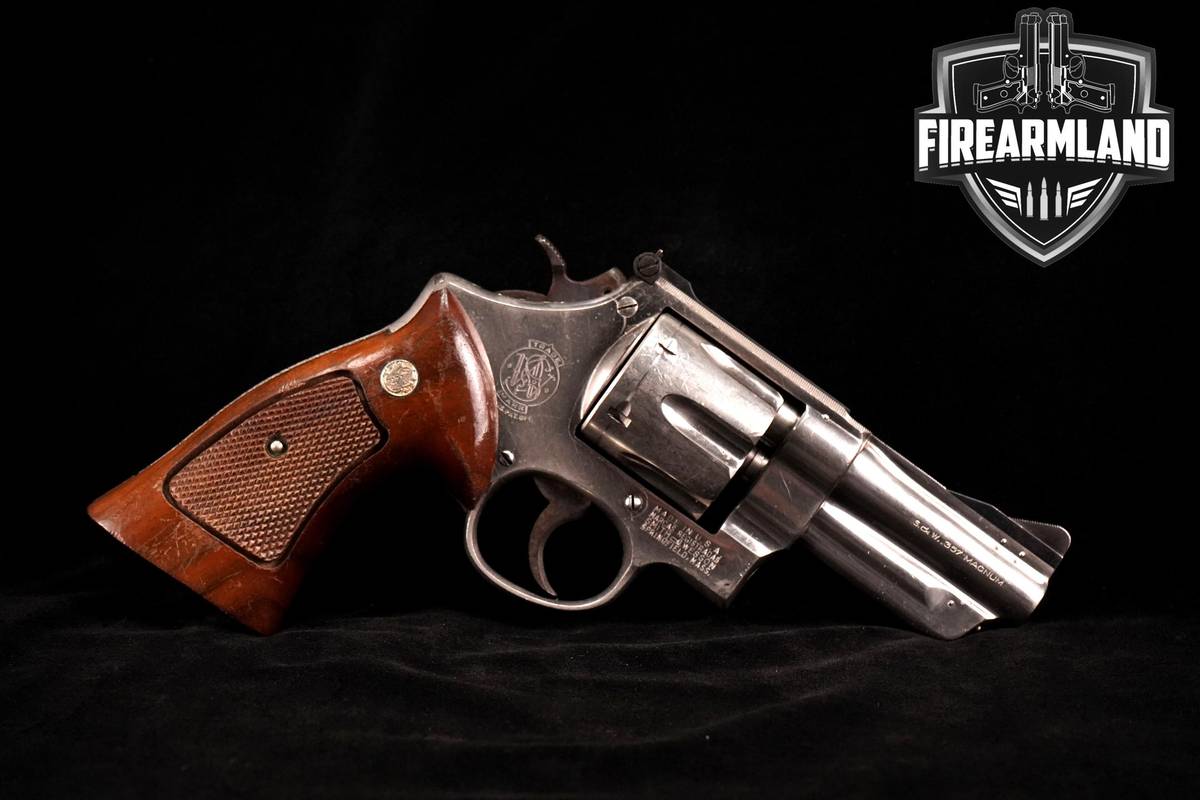1950-1951 Smith & Wesson S&W Pre-Model 27 357 Magnum 3.5" Nickel DA/SA