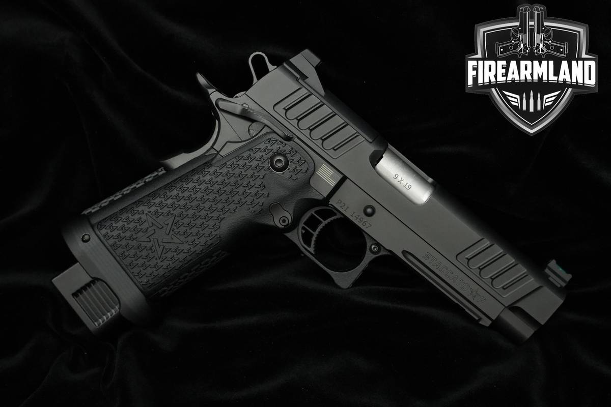 Staccato (STI) P 4.4 9mm 4.4" Black DLC P Staccato 2011 +3 MAGS & ORIG CASE