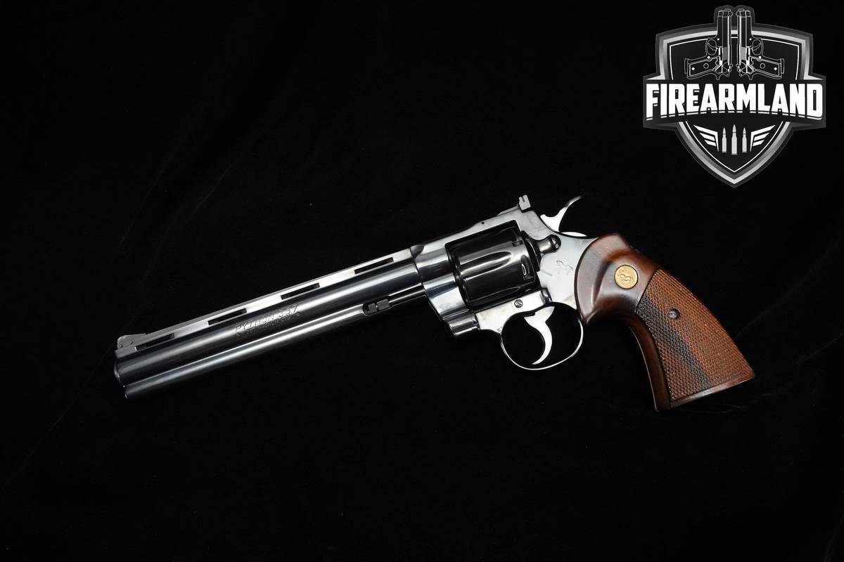 1980 Colt Python 357 Magnum 8" Royal Blue Colt VENT RIB DA/SA