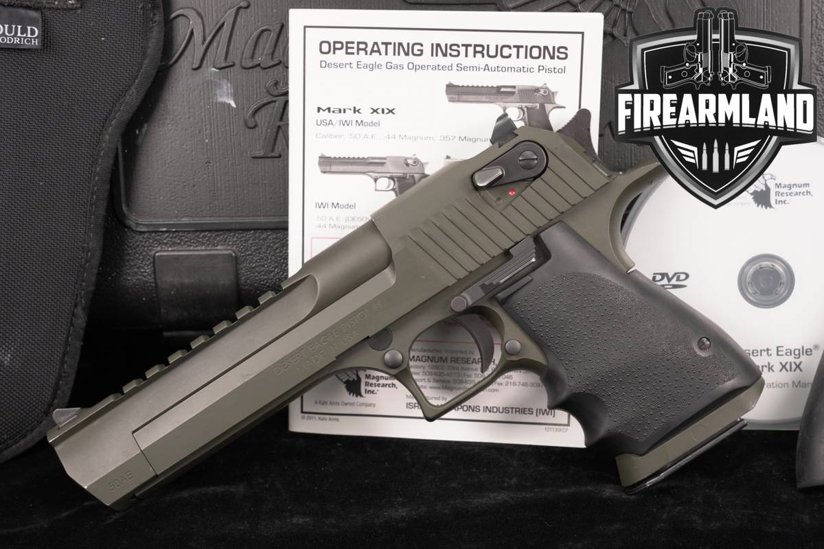 Magnum Research Desert Eagle Mark XIX 50 AE 6" MK 19 +ORIG CASE & HOLSTER