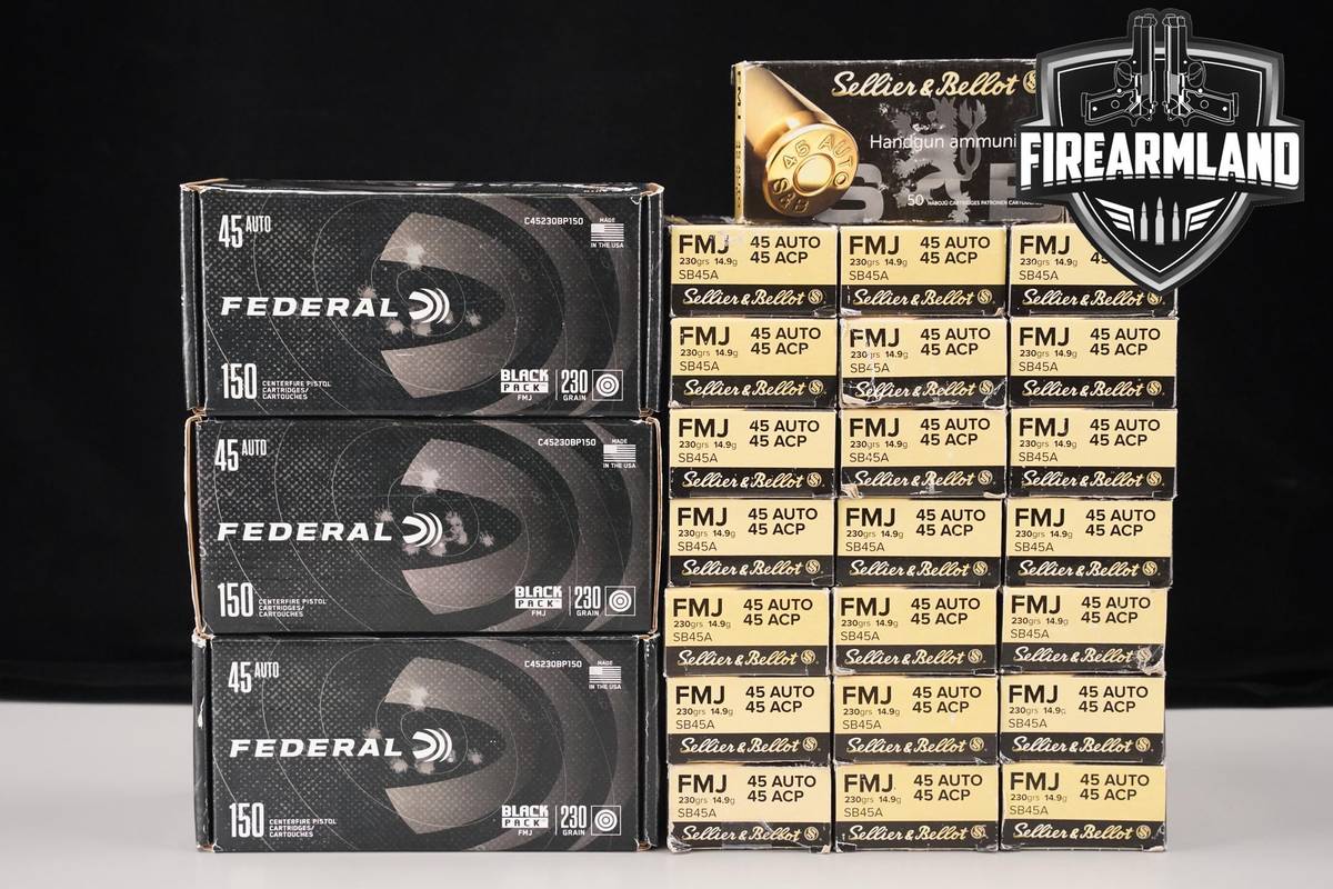 1550 RDS! 45 ACP Ammo 45ACP