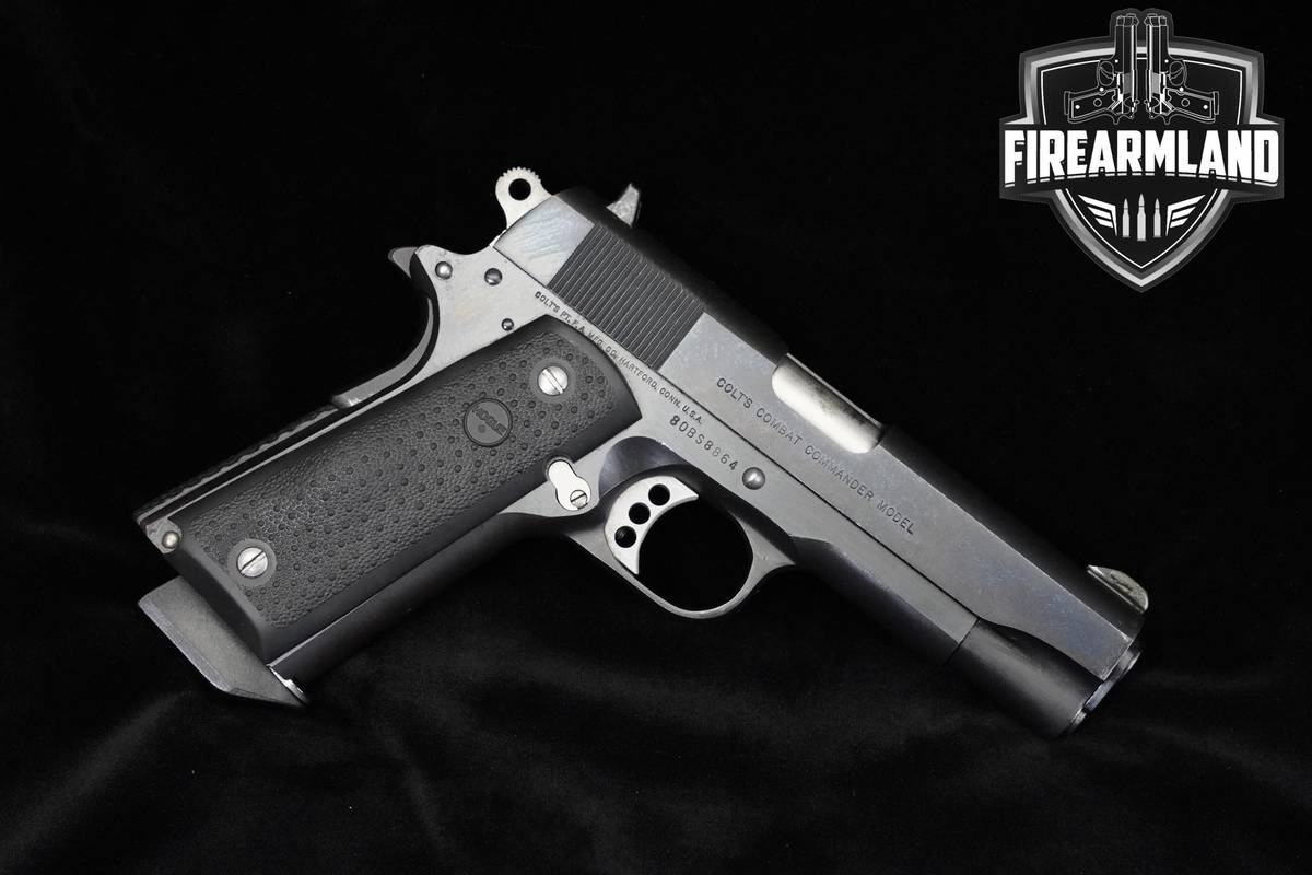 1980 Colt Combat Commander Model 45 ACP 1911 4.25" Blued Colt