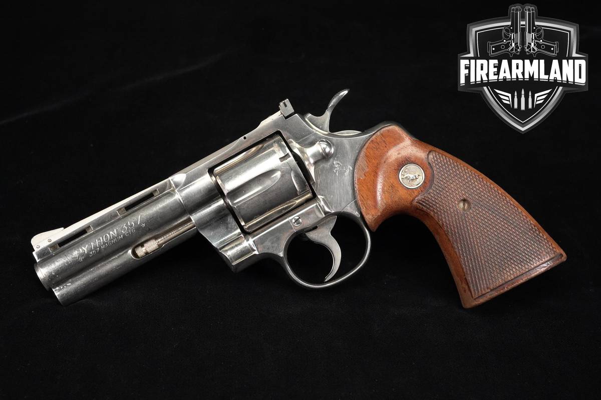 1970 Colt Python 357 Magnum 4" Nickel DA/SA