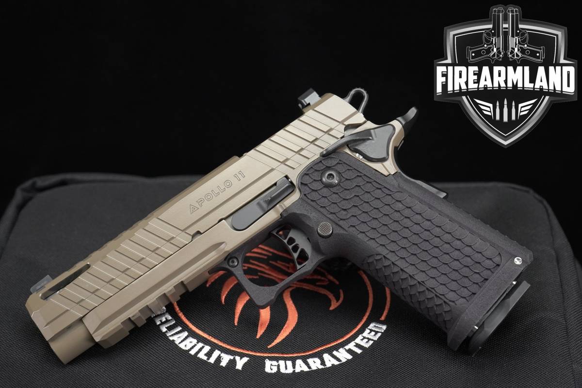 Live Free Armory Apollo 11 Full Size 9mm 1911 RMSc Optic Cut FDE +ORIG CASE