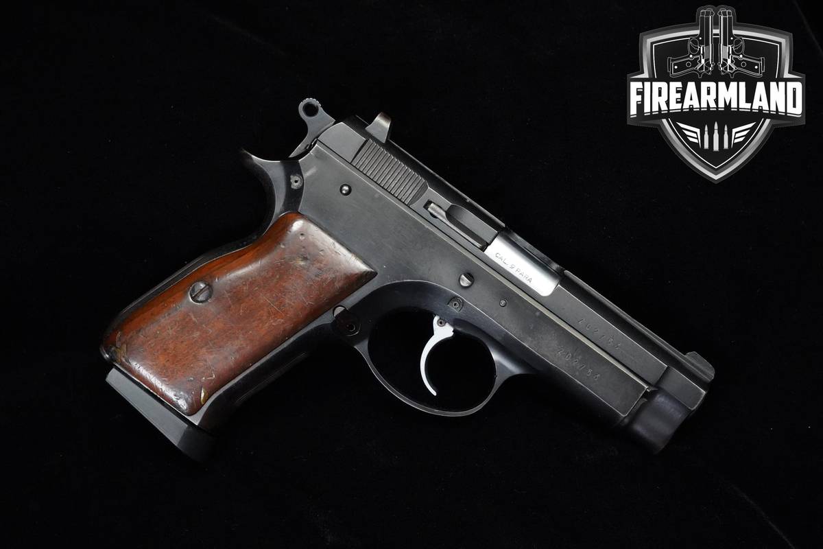 Tanfoglio Mossad Compact 9mm 3.75" Blued Tanfoglio VINTAGE Police +2 MAGS