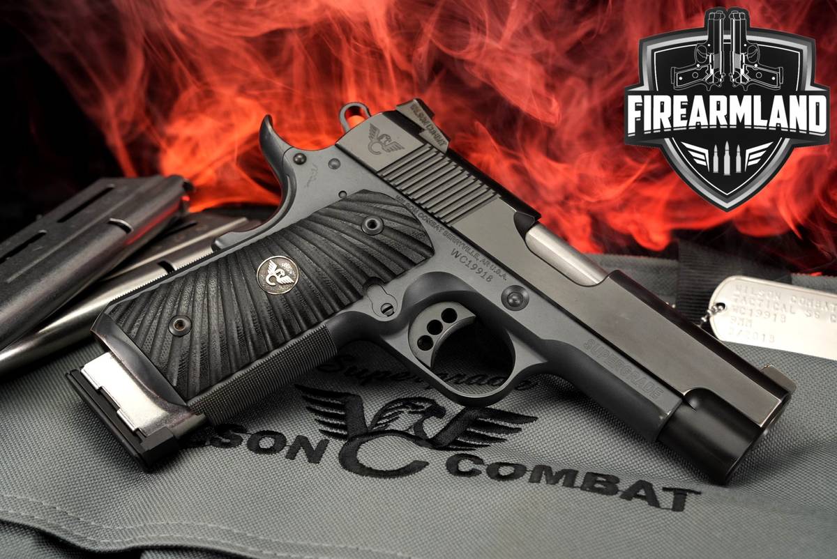 Wilson Combat Tactical Supergrade Compact 9mm WC 1911 +3 MAGS & ORIG CASE