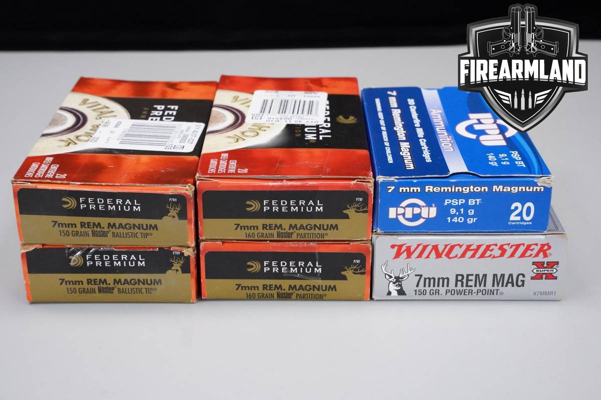 7mm Rem Magnum Ammo 7mm-Rem-Mag Ammunition 120 ROUNDS