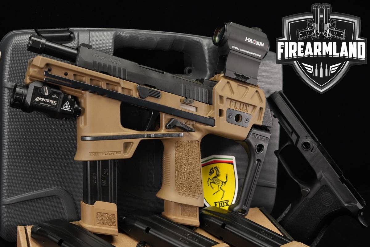 Sig Sauer P320 Flux Defense Raider 9mm FDE P 320 +5 MAGS, ORIG CASE, LIGHT