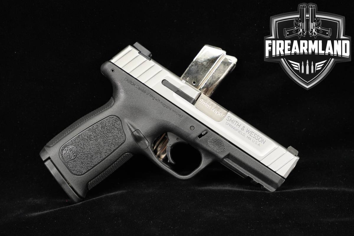 Smith & Wesson SD9 VE 9mm S&W Two-Tone Stainless & Black SD9VE SD-9 +2 MAGS
